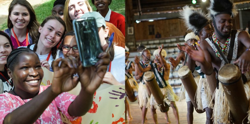 Collage of two pictures from Kenya