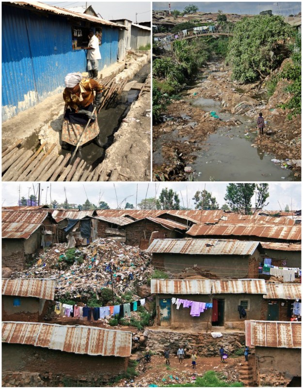 Images of the Mukuru and Kibera settlements