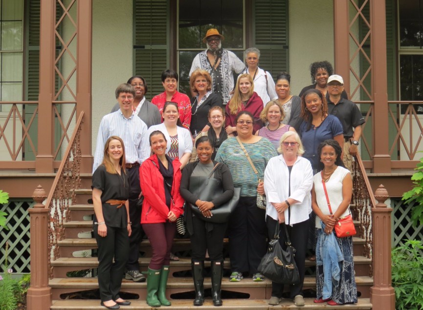 Alliance staff celebrate our passion for museums and the work we are part of by making time for field trips like this one to President Lincoln's Cabin.