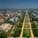 Aerial View of Smithsonian Museums on the National Mall With the U.S. Capitol Building. Photo by Eric Long, Smithsonian.