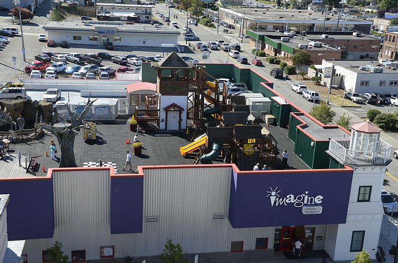 Photo of museum's rooftop playground