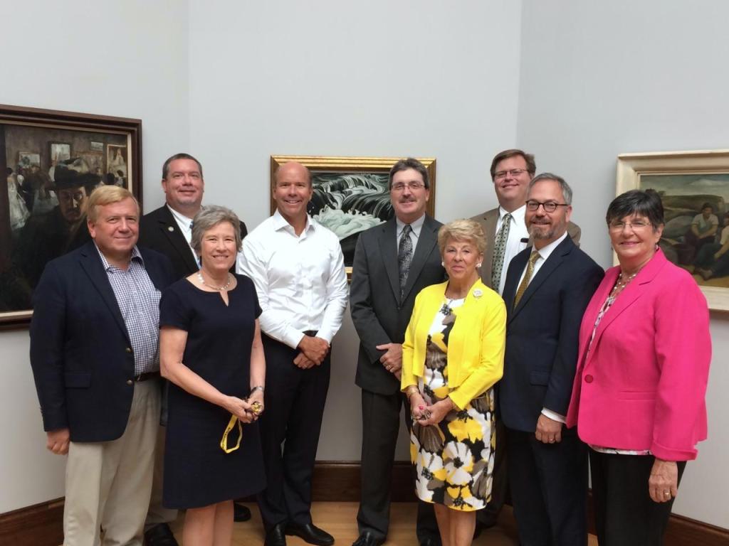 Group of people attending an advocacy day meeting on Capitol Hill