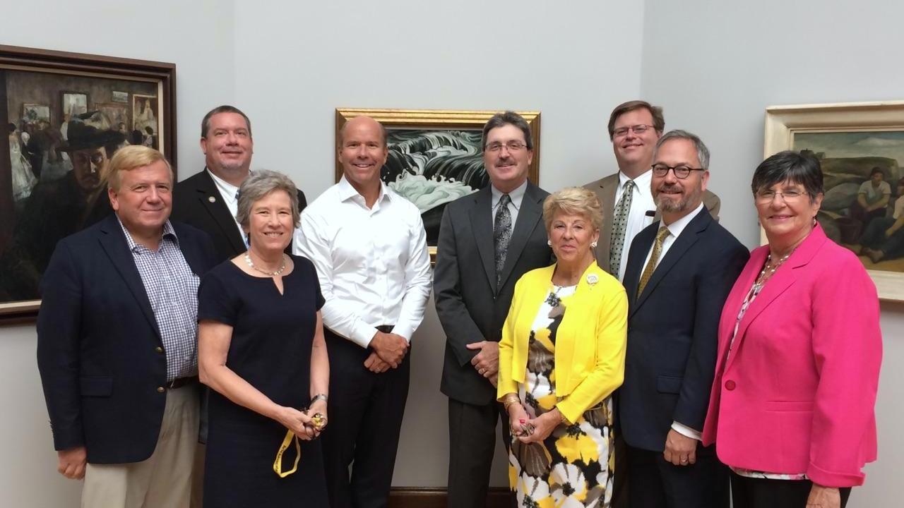 Group of people attending an advocacy day meeting on Capitol Hill