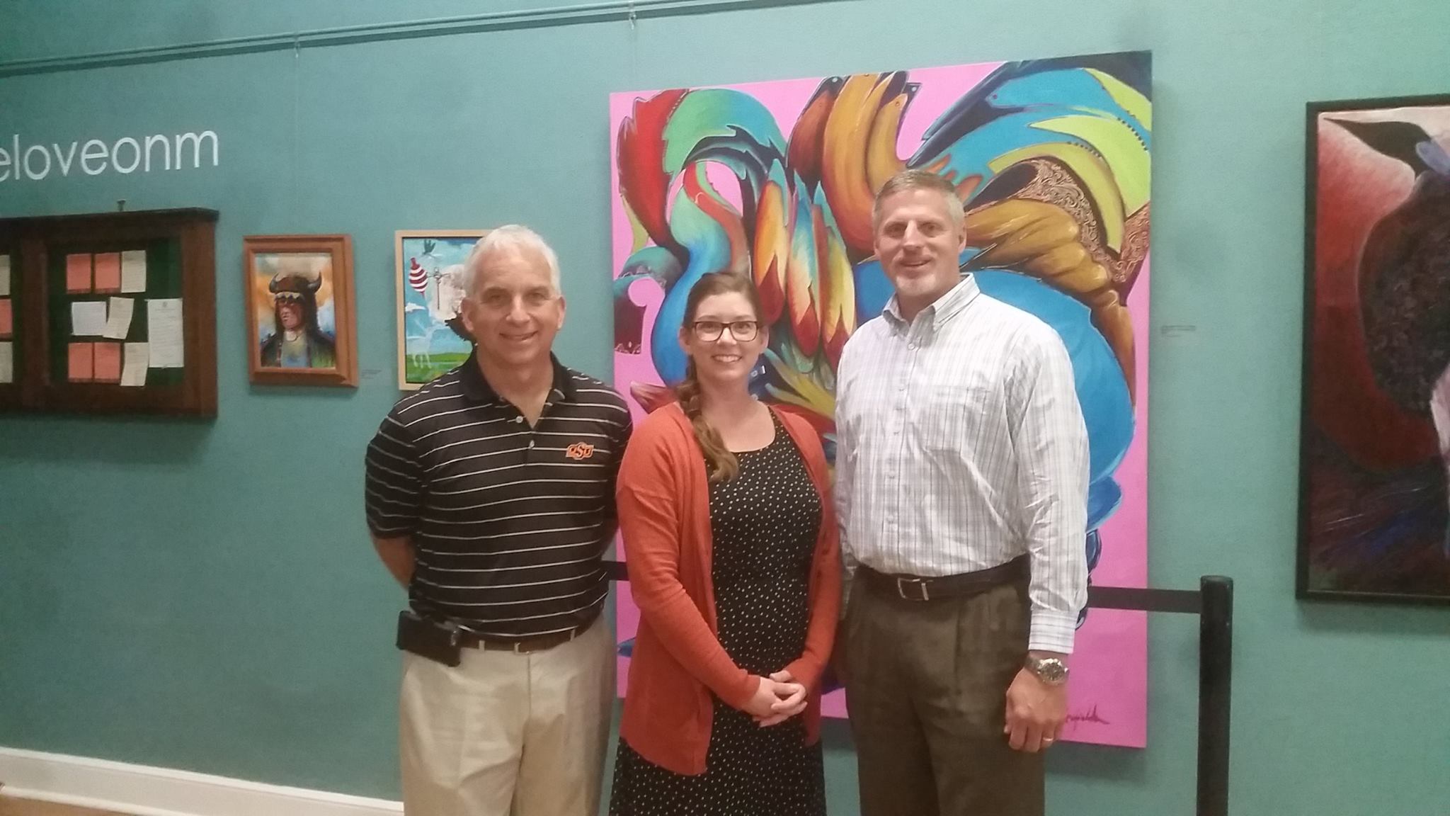 Photo: Oklahoma Secretary of State, Chris Benge, and Deputy Assistant of Native American Affairs, Brian Hendrix, visit the Osage Nation Museum during #InviteCongress 2016. Photo credit: Osage Nation Museum