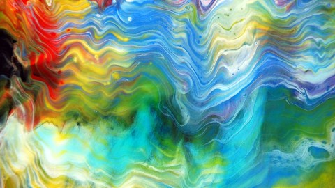 Rainbows of color in horizontal waves