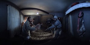 Inside the virtual reality with the soldiers