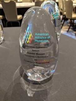 An EdCom award in glass