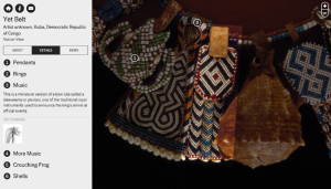 Closeup image of a Yet Belt in the museums online collections database.
