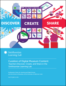 Curation of Digital Museum Content: Teachers Discover, Create, and Share in the Smithsonian Learning Lab report cover.