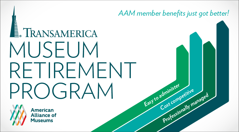 Promotional graphic for Transamerica Museum Retirement Program