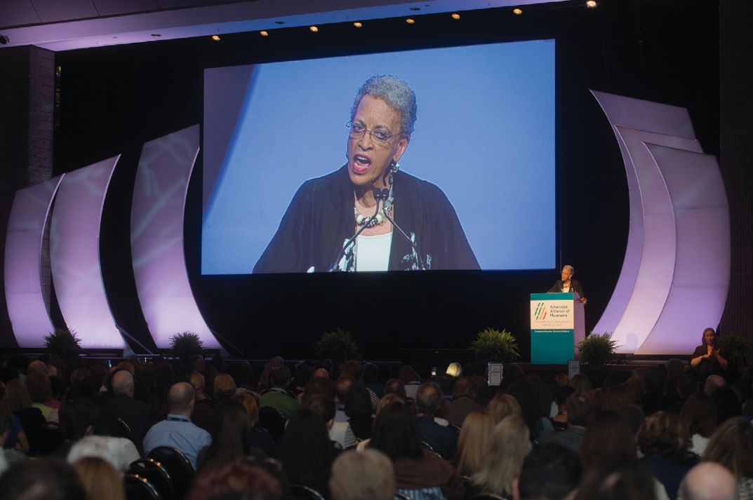 Johnnetta Betsch Cole delivers the keynote address at the 2015 AAM Annual Meeting & MuseumExpo in Atlanta.