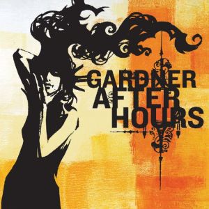Event poster of a woman with long flowing hair that stands out from her head and the words "Gardner After Hours" on a yellow and gold background. 