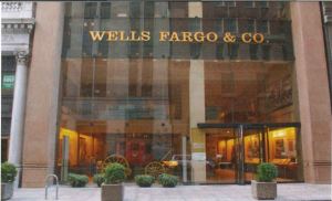 Image of the exterior of Wells Fargo in New York. 