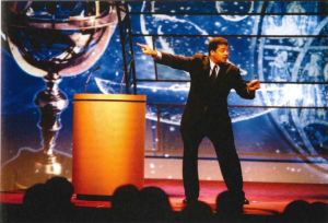 Image of Neil de Grasse Tyson on stage.