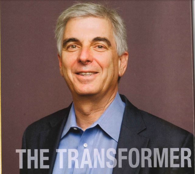 Headshot of Ken Kay with the words "The Transformer" under it.