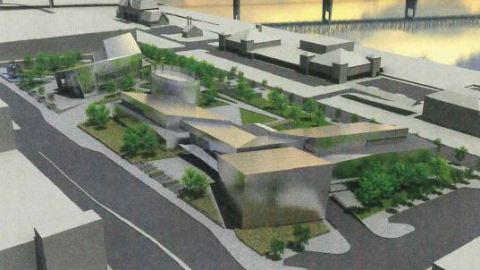 Architectural rendering of the campus.
