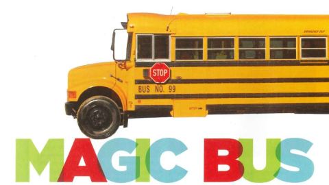 Image of a school bus on a white background.
