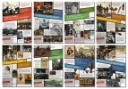 View of poster with eight different modules related to World War I. 