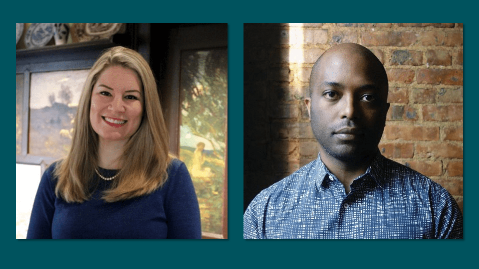 side-by-side photos of Rebekah Beaulieu and Evans Richardson IV