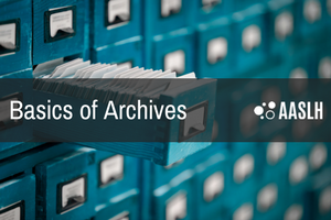 course title superimposed over image of card catalog drawers