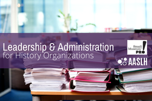 course title superimposed over image of binders of paper stacked on a desk