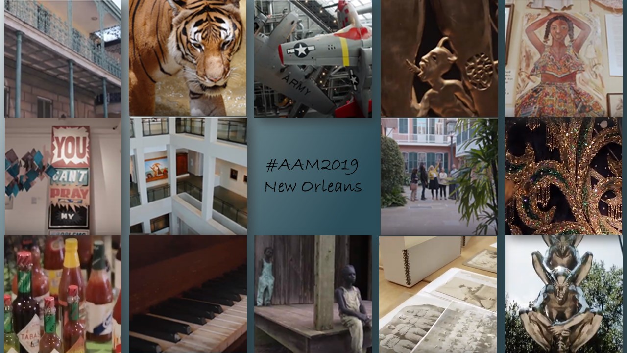 Conglomeration image of different museums around New Orleans.