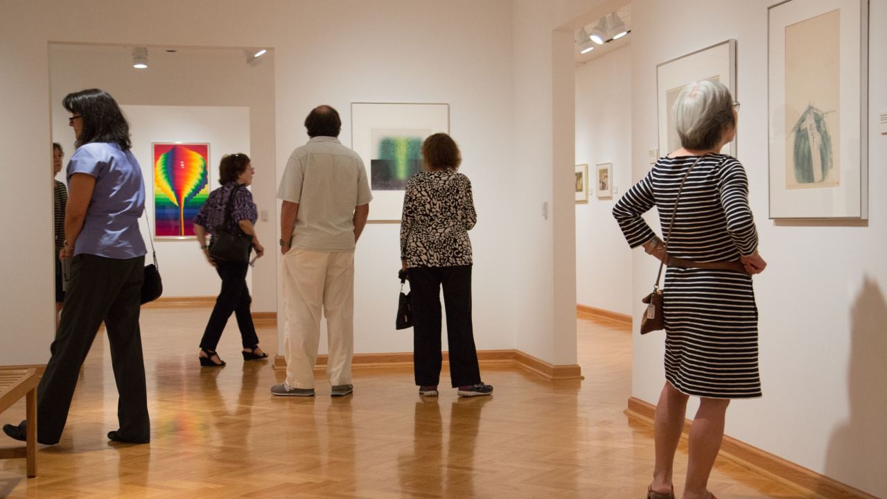 A view of the gallery inside the museum.