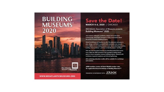 Building Museums 2020 Save the Date