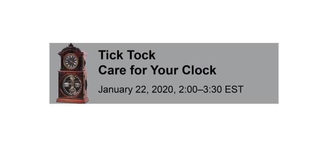 Tick Tock Care For Your Clock Event Title with Clock