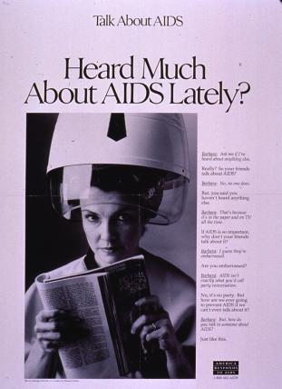 Early CDC AIDS education flyer. Courtesy, National Library of Medicine.