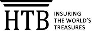Logo reading "HTB: Insuring the world's treasures."