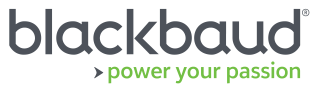 Logo reading "Blackbaud: Power your passion."