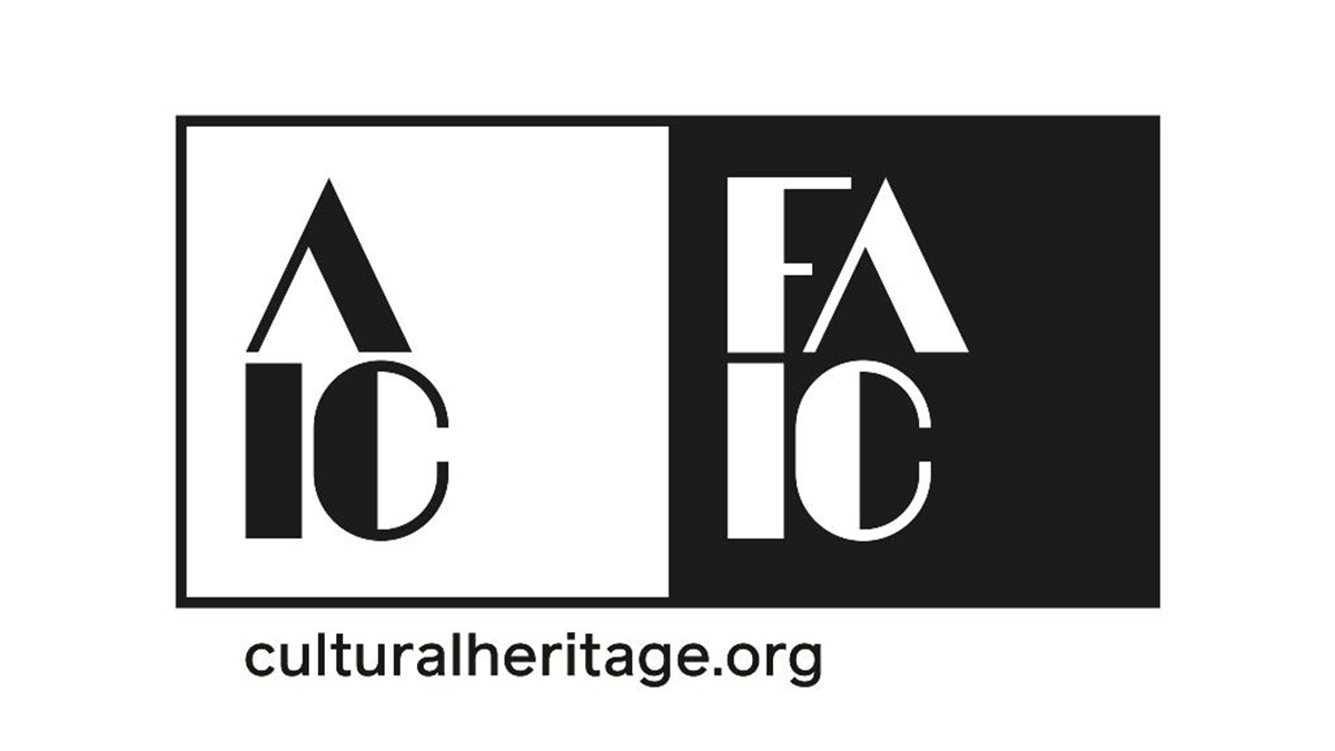 Black and white logo of AIC / FAIC : culturalheritage.org