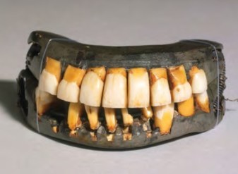 A set of historical dentures