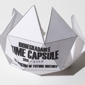 Biodegradable Time Capsule, 2020. Photo: Courtesy of The Museum of Future History