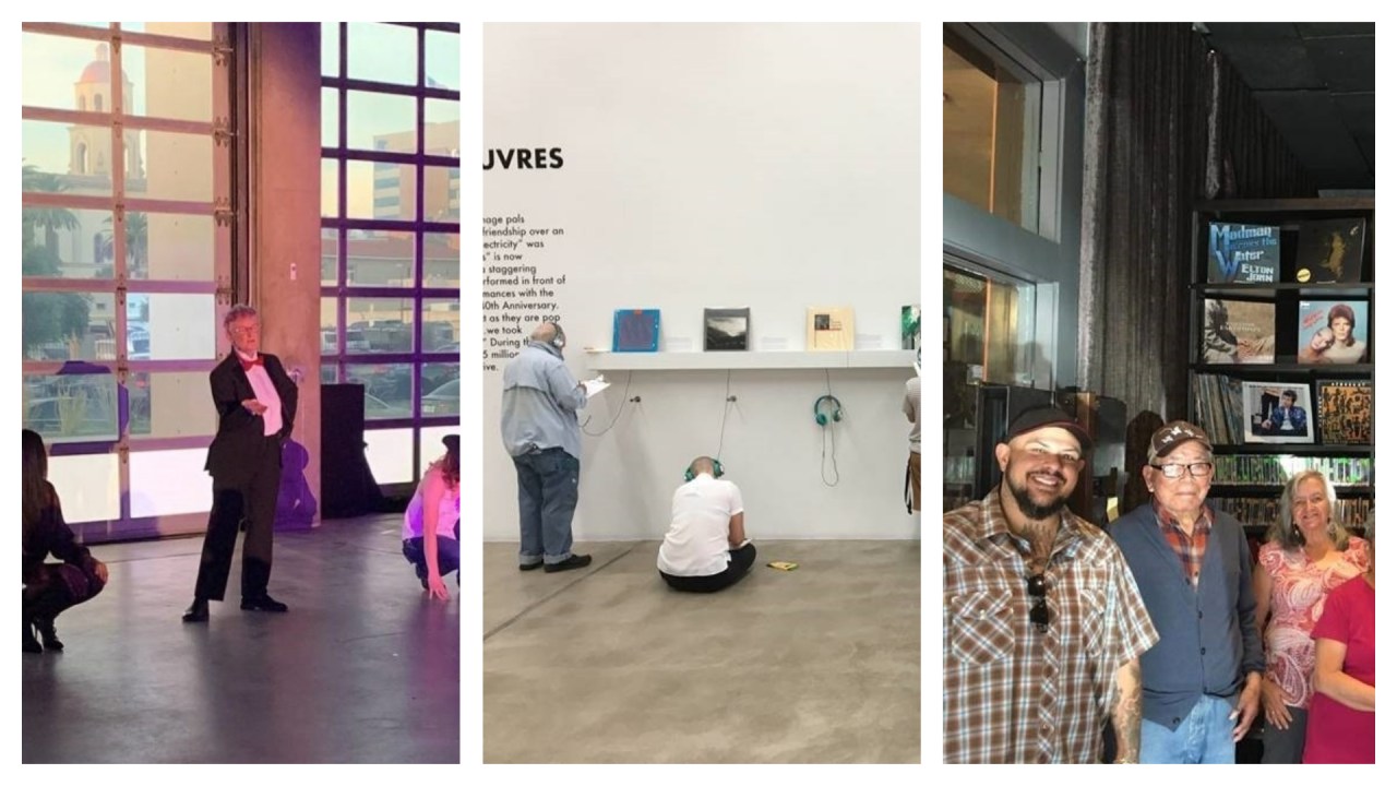A collage of photos showing participants in programs