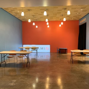 he Ann Moore Art Studio at the museum became a charging station with tables spaced 6 feet apart. Visitors were encouraged to take advantage of our public Wi-Fi.