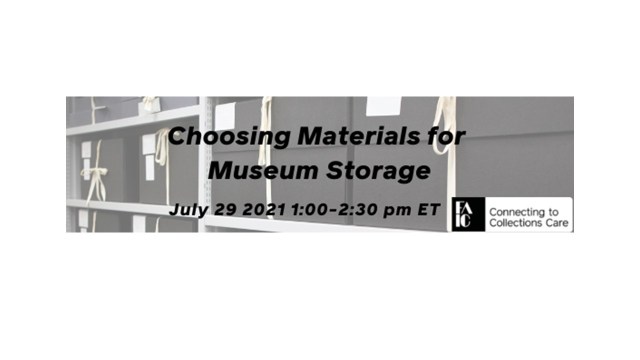Choosing materials for museum storage