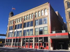 Exterior of the museum on a city block