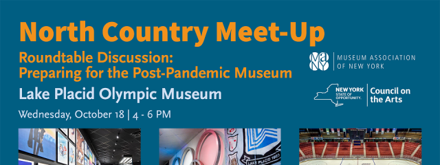 North County Meet Up title with images of the Lake Placid Olympic Museum