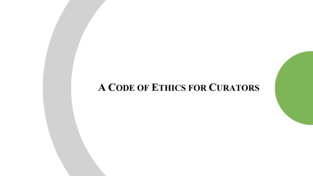A Code of Ethics for Curators – American Alliance of Museums
