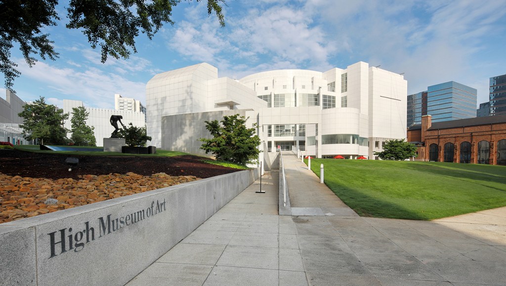 Exterior of the High Museum building