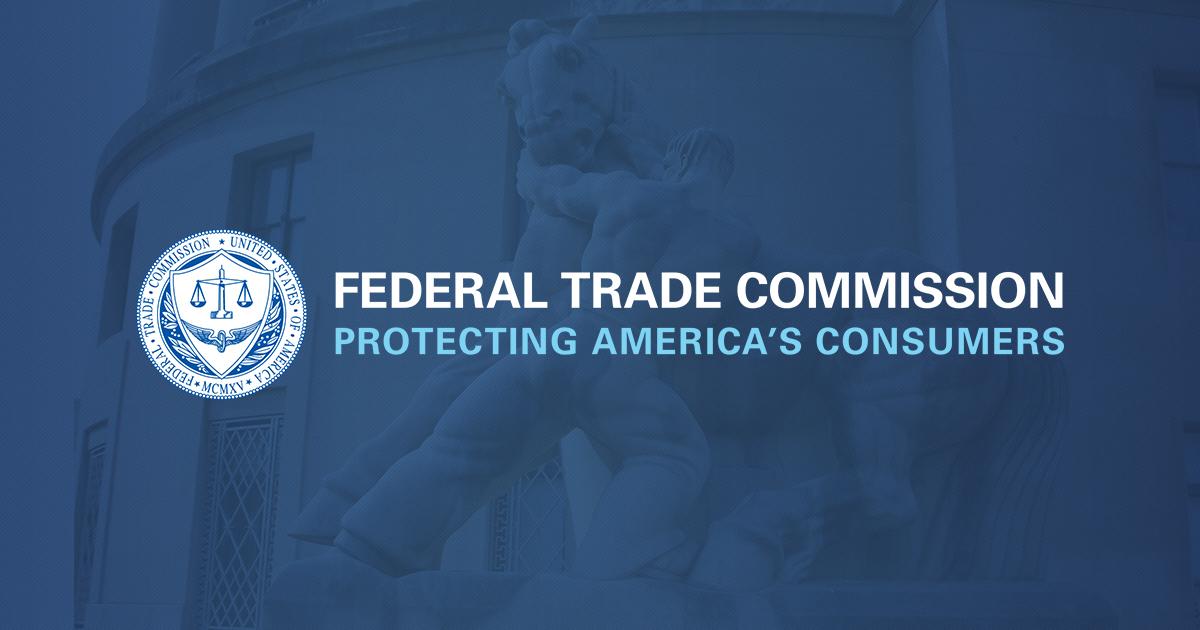 The Federal Trade Commission logo wiht Protecting America's Consumer's written underneath.