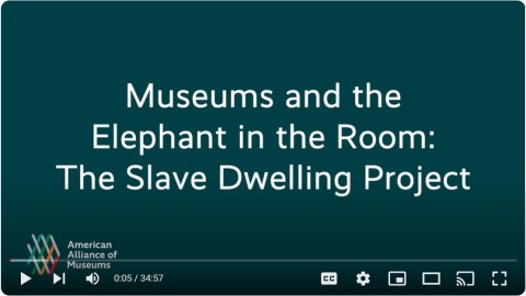 Screenshot of the video Museums and the Elephant in the Room The Slave Dwelling Project session