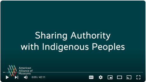 Screenshot of the video Sharing Authority with Indigenous Peoples