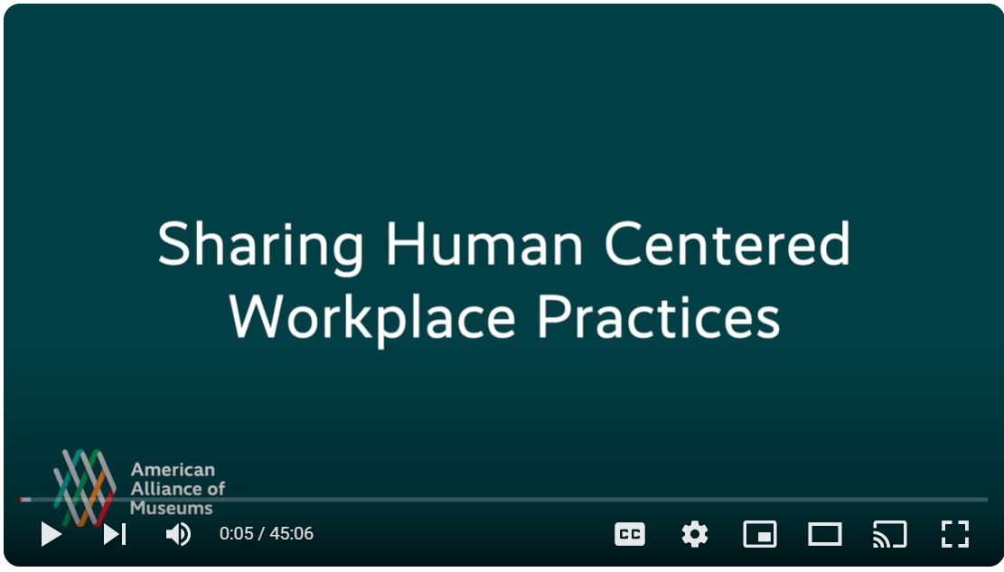 Screenshot of the Sharing Our Human-Centered Work Practices Will Uplift Us All session