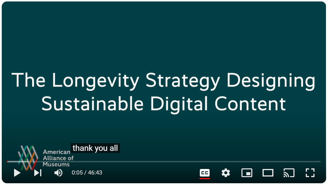 Screenshot of the video The Longevity Strategy Designing Sustainable Digital Content