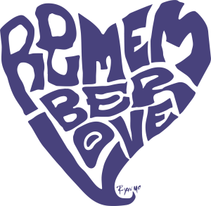 The logo of the Remember Love Recovery Project was designed by Ryan BodeMoriarty.