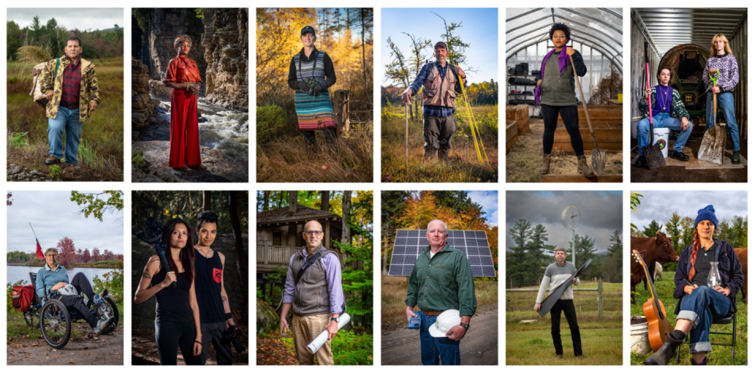 This is a collage of 12 of the changemaker images.