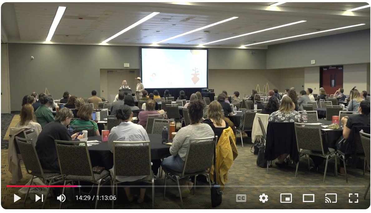 Decorative screenshot of the Toward a more human museum session